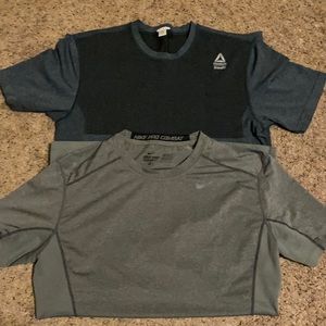 Nike & Reebok lot of 2 shirts